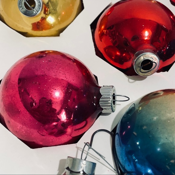 Vintage Christmas glass ball ornaments Shiny Bright & Rauch 14 - Picture 8 of 13